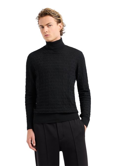 Emporio Armani Dolcevita in lana con monogramma EMPORIO ARMANI | Maglie | 6D1MXJ 1MJMZ0999